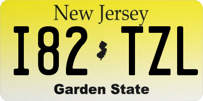 NJ license plate I82TZL