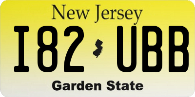 NJ license plate I82UBB
