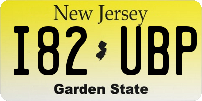 NJ license plate I82UBP
