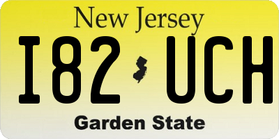 NJ license plate I82UCH