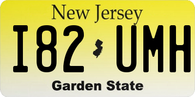 NJ license plate I82UMH