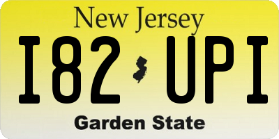 NJ license plate I82UPI