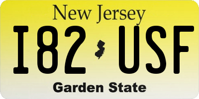 NJ license plate I82USF