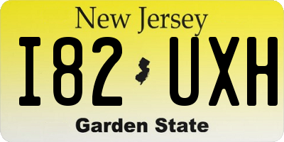 NJ license plate I82UXH