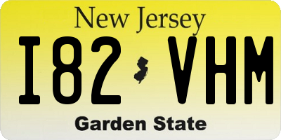 NJ license plate I82VHM