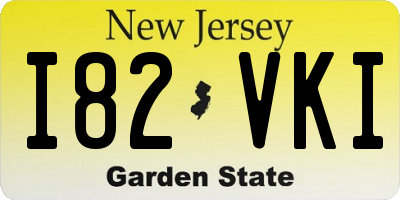 NJ license plate I82VKI