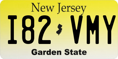 NJ license plate I82VMY