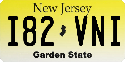 NJ license plate I82VNI