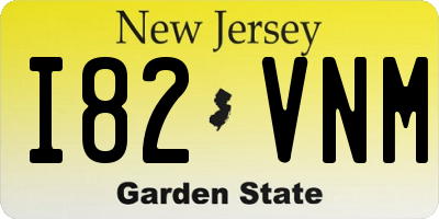 NJ license plate I82VNM