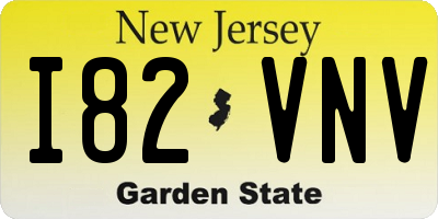NJ license plate I82VNV