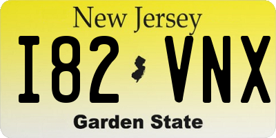 NJ license plate I82VNX