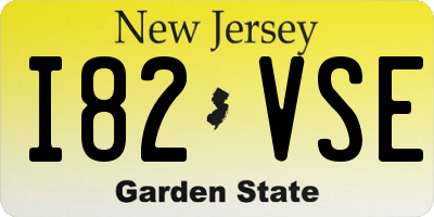 NJ license plate I82VSE