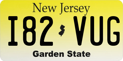 NJ license plate I82VUG