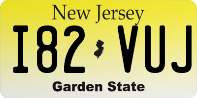NJ license plate I82VUJ