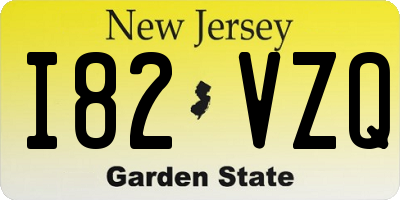 NJ license plate I82VZQ