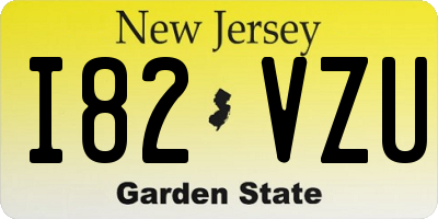 NJ license plate I82VZU