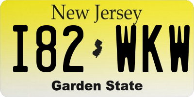 NJ license plate I82WKW