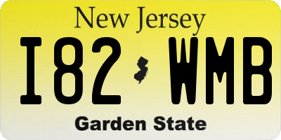 NJ license plate I82WMB