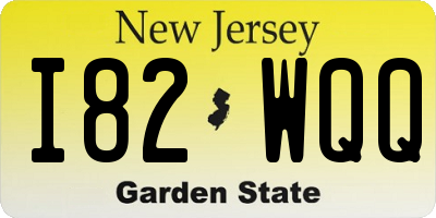 NJ license plate I82WQQ
