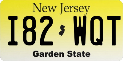 NJ license plate I82WQT