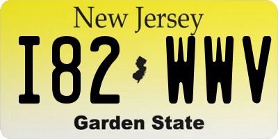 NJ license plate I82WWV