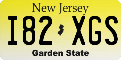 NJ license plate I82XGS