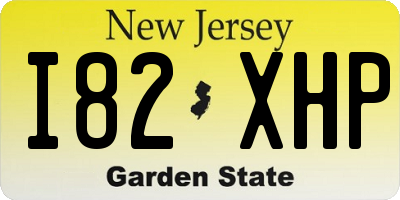NJ license plate I82XHP