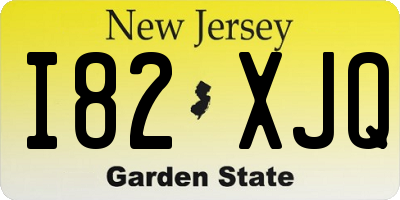 NJ license plate I82XJQ