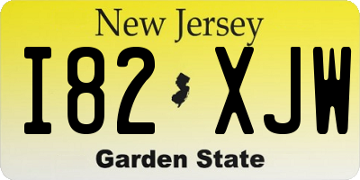 NJ license plate I82XJW