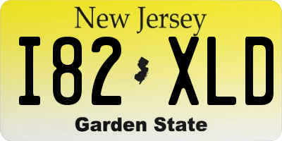 NJ license plate I82XLD