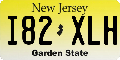 NJ license plate I82XLH