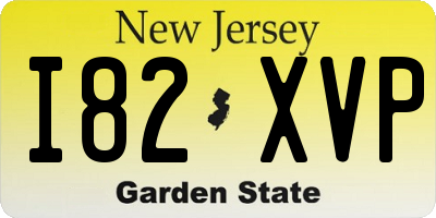 NJ license plate I82XVP