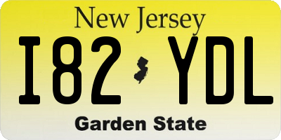 NJ license plate I82YDL