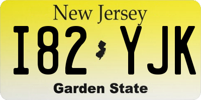 NJ license plate I82YJK