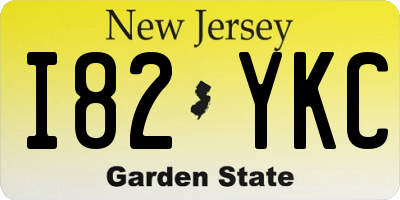 NJ license plate I82YKC