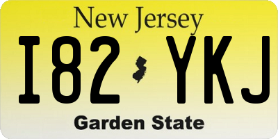 NJ license plate I82YKJ