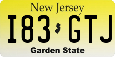 NJ license plate I83GTJ