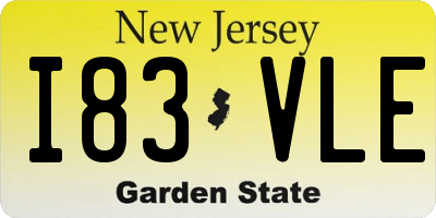 NJ license plate I83VLE
