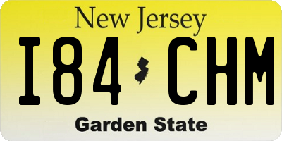 NJ license plate I84CHM