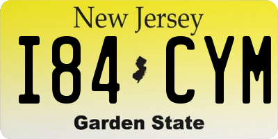 NJ license plate I84CYM