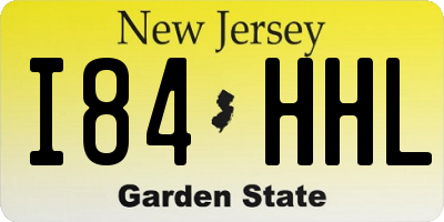 NJ license plate I84HHL