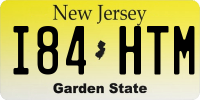 NJ license plate I84HTM