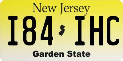 NJ license plate I84IHC