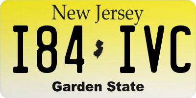 NJ license plate I84IVC