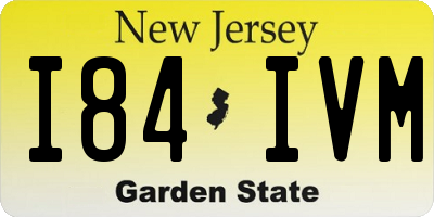 NJ license plate I84IVM