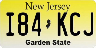 NJ license plate I84KCJ