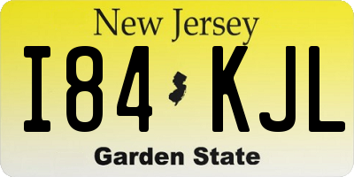 NJ license plate I84KJL