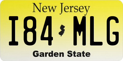 NJ license plate I84MLG