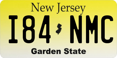 NJ license plate I84NMC