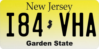 NJ license plate I84VHA